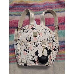 Disney Baby Petunia Pickle Bottom Minnie Mouse Mini Backpack  White/Gold/Pink Wi